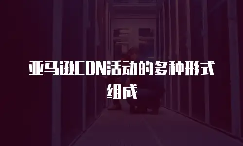 亚马逊CDN活动的多种形式组成