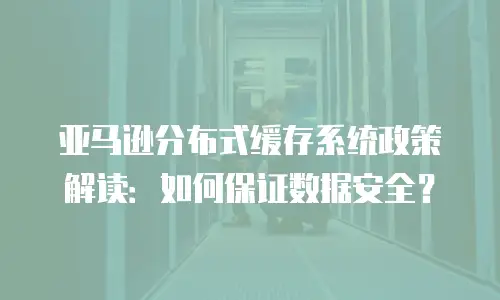 亚马逊分布式缓存系统政策解读：如何保证数据安全？