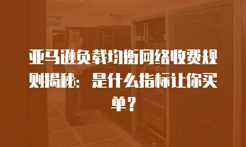 亚马逊负载均衡网络收费规则揭秘：是什么指标让你买单？