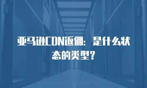 亚马逊CDN返佣：是什么状态的类型？