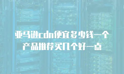 亚马逊cdn便宜多少钱一个产品推荐买几个好一点