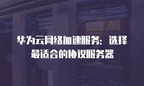 华为云网络加速服务：选择最适合的协议服务器