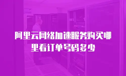 阿里云网络加速服务购买哪里看订单号码多少