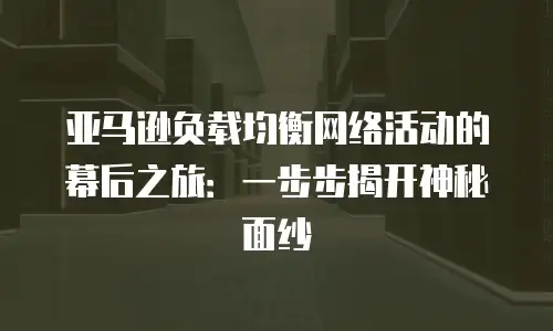 亚马逊负载均衡网络活动的幕后之旅：一步步揭开神秘面纱