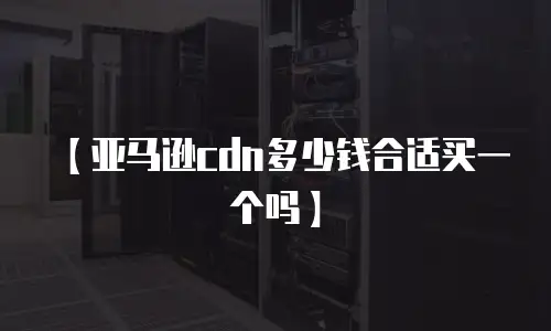 【亚马逊cdn多少钱合适买一个吗】