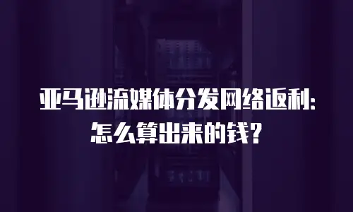 亚马逊流媒体分发网络返利：怎么算出来的钱？