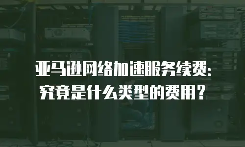 亚马逊网络加速服务续费：究竟是什么类型的费用？