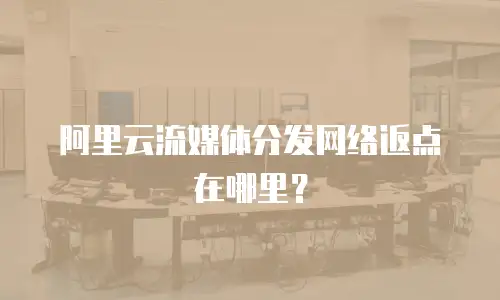 阿里云流媒体分发网络返点在哪里？