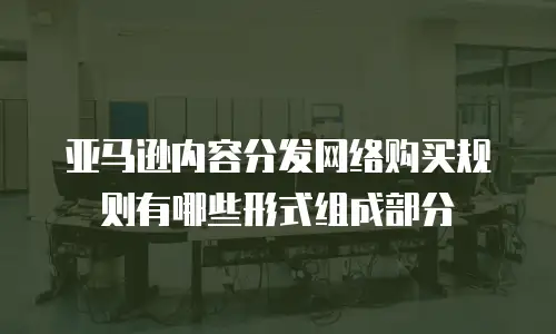 亚马逊内容分发网络购买规则有哪些形式组成部分