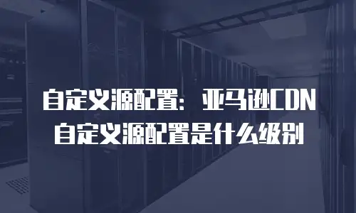 自定义源配置：亚马逊CDN自定义源配置是什么级别
