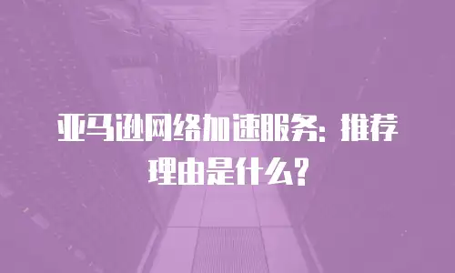 亚马逊网络加速服务: 推荐理由是什么?
