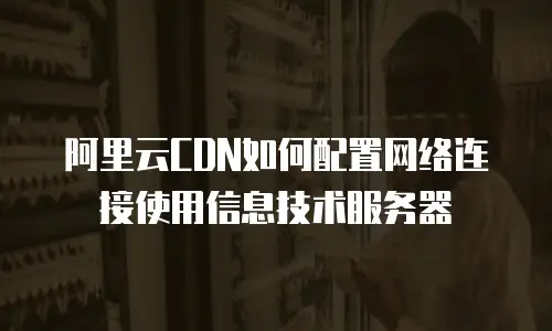 阿里云CDN如何配置网络连接使用信息技术服务器