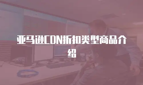 亚马逊CDN折扣类型商品介绍