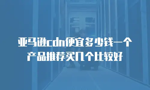 亚马逊cdn便宜多少钱一个产品推荐买几个比较好