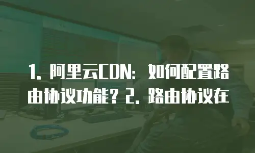 阿里云cdn如何配置路由协议功能使用手册使用手册