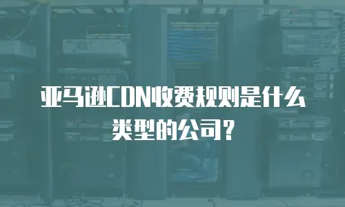  亚马逊CDN收费规则是什么类型的公司？