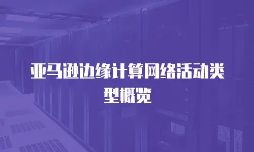 亚马逊边缘计算网络活动类型概览