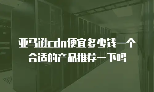 亚马逊cdn便宜多少钱一个合适的产品推荐一下吗