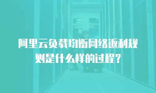 阿里云负载均衡网络返利规则是什么样的过程？