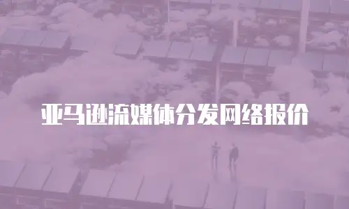 亚马逊流媒体分发网络报价