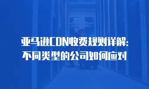 亚马逊CDN收费规则详解：不同类型的公司如何应对