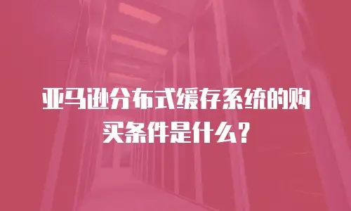 亚马逊分布式缓存系统的购买条件是什么？