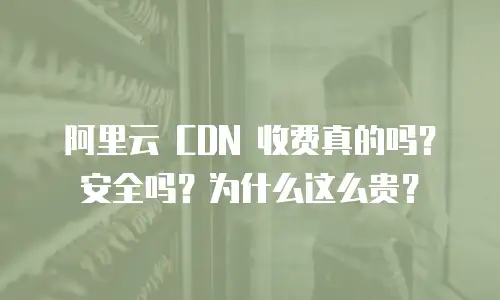 阿里云 CDN 收费真的吗？安全吗？为什么这么贵？