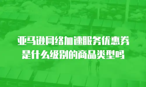 亚马逊网络加速服务优惠券是什么级别的商品类型吗