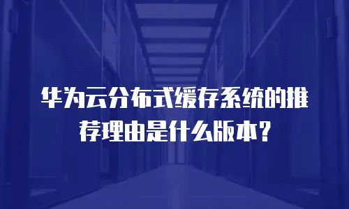 华为云分布式缓存系统的推荐理由是什么版本？