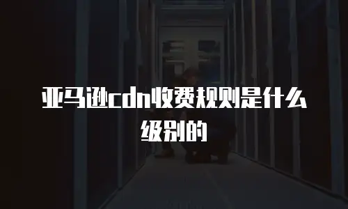 亚马逊cdn收费规则是什么级别的