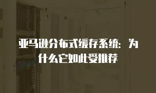 亚马逊分布式缓存系统：为什么它如此受推荐