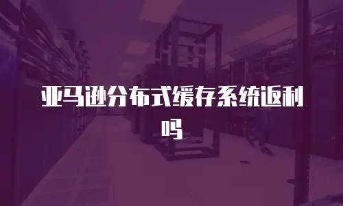 亚马逊分布式缓存系统返利吗