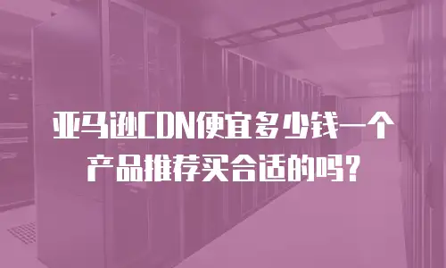 亚马逊CDN便宜多少钱一个产品推荐买合适的吗？