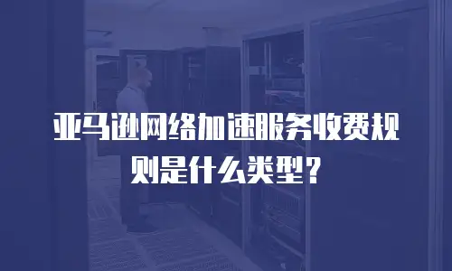 亚马逊网络加速服务收费规则是什么类型？