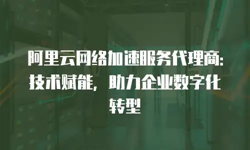 阿里云网络加速服务代理商：技术赋能，助力企业数字化转型