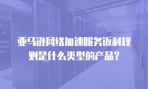 亚马逊网络加速服务返利规则是什么类型的产品？