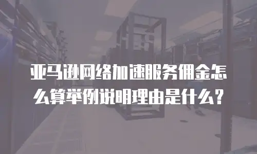 亚马逊网络加速服务佣金怎么算举例说明理由是什么？