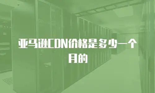 亚马逊CDN价格是多少一个月的