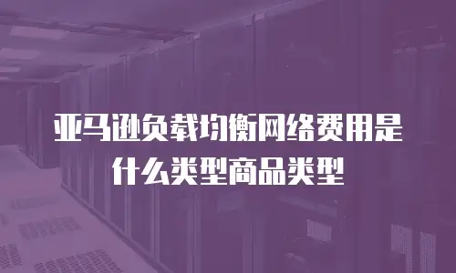 亚马逊负载均衡网络费用是什么类型商品类型