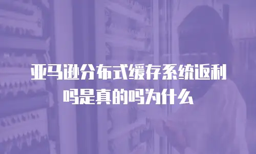 亚马逊分布式缓存系统返利吗是真的吗为什么