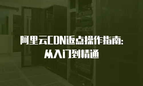 阿里云CDN返点操作指南：从入门到精通