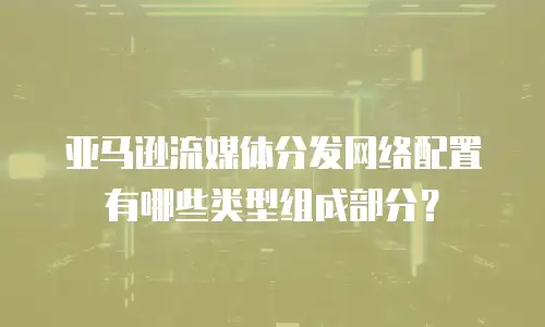 亚马逊流媒体分发网络配置有哪些类型组成部分？