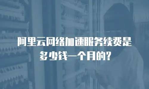 阿里云网络加速服务续费是多少钱一个月的？