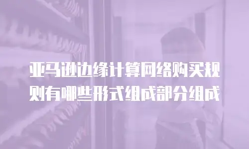 亚马逊边缘计算网络购买规则有哪些形式组成部分组成