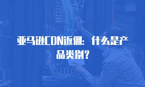 亚马逊CDN返佣：什么是产品类别？