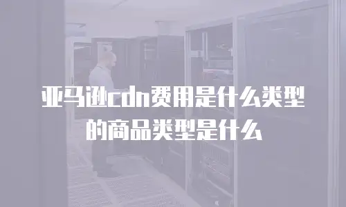 亚马逊cdn费用是什么类型的商品类型是什么