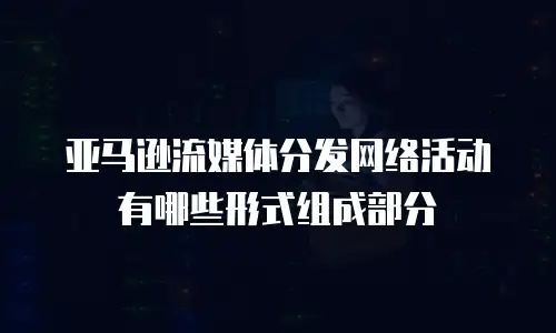 亚马逊流媒体分发网络活动有哪些形式组成部分
