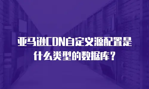 亚马逊CDN自定义源配置是什么类型的数据库？
