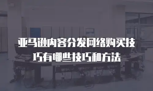 亚马逊内容分发网络购买技巧有哪些技巧和方法