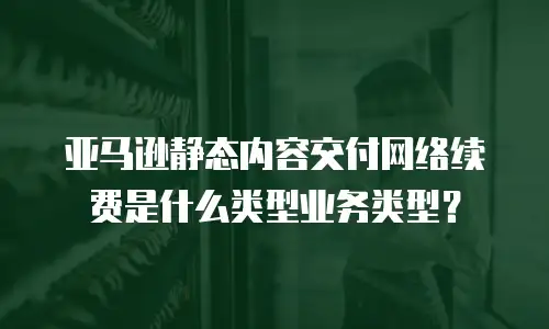 亚马逊静态内容交付网络续费是什么类型业务类型？
